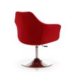 Manhattan Comfort Kinsey Fabric Adjustable Height Accent Chair in Red