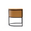 Manhattan Comfort Cosmopolitan Faux Leather Dining Chair in Brown (Set of 2)