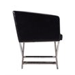 Manhattan Comfort HollyWood Faux Leather Accent Lounge Chair in Black (Set of 2)
