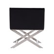 Manhattan Comfort HollyWood Faux Leather Accent Lounge Chair in Black (Set of 2)