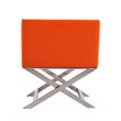 Manhattan Comfort HollyWood Faux Leather Lounge Chair in Orange (Set of 2)