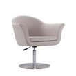 Manhattan Comfort Voyager Fabric Accent Chair in Barley Gray (Set of 2)