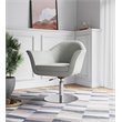 Manhattan Comfort Voyager Fabric Accent Chair in Barley Gray (Set of 2)