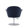 Manhattan Comfort Voyager Fabric Accent Chair in Smokey Blue (Set of 2)