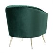 Manhattan Comfort Rosemont Velvet Accent Chair in Green (Set of 2)