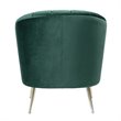 Manhattan Comfort Rosemont Velvet Accent Chair in Green (Set of 2)
