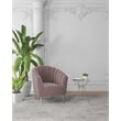 Manhattan Comfort Rosemont Velvet Accent Chair in Blush Pink (Set of 2)
