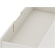 Manhattan Comfort Rockefeller 3-Drawer Wood Dresser Off White/Nature (Set of 2)
