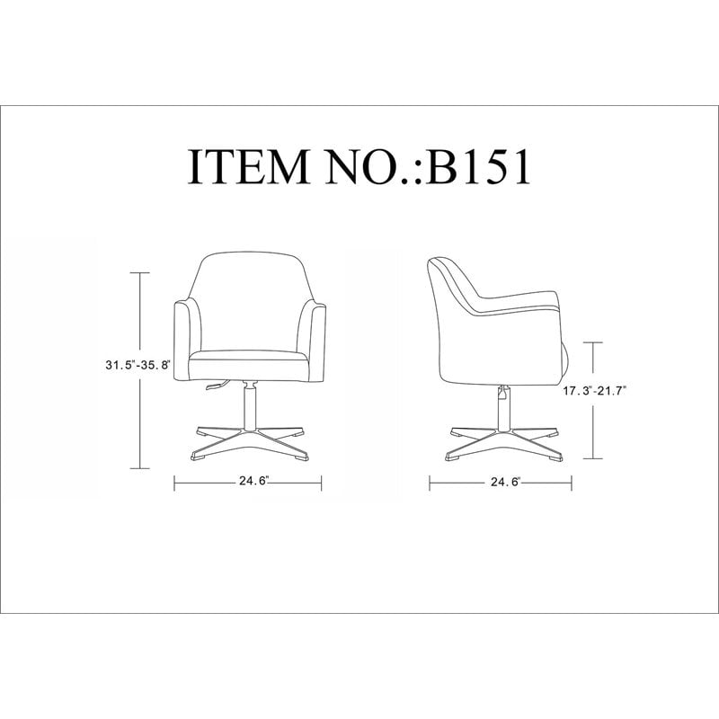 Manhattan Comfort Pelo Faux Leather Accent Chair in White (Set of 2)