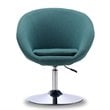 Manhattan Comfort Hopper Fabric Adjustable Height Accent Chair - Sky Blue (2 Pc)