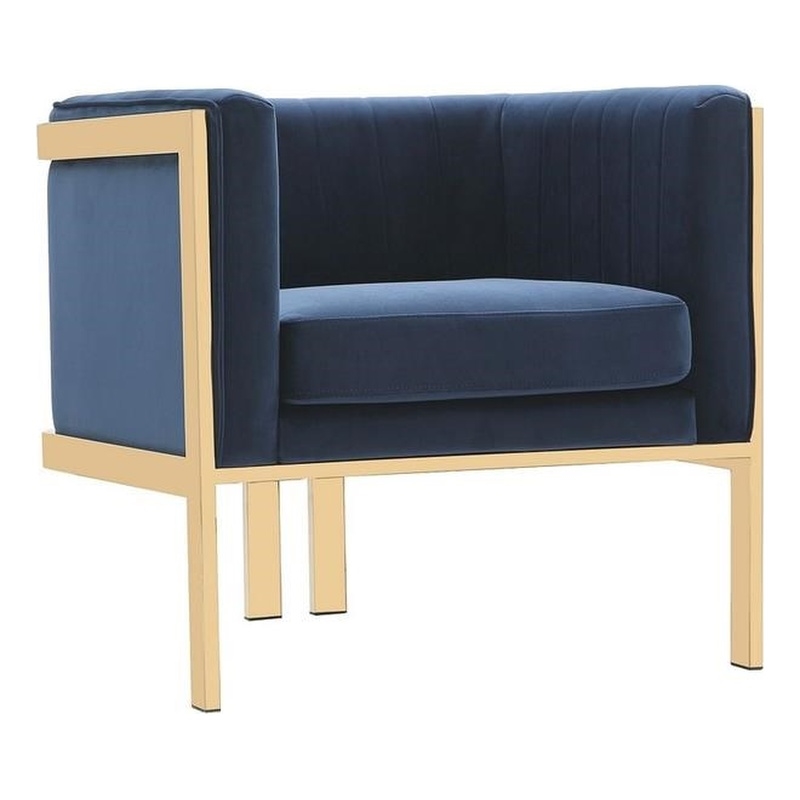 Luxurious Royal Pastel Blue Accent Chair from our Venetian modern c