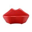 Manhattan Comfort Kiss Faux Leather 2-Seater Loveseat in Red