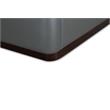 Manhattan Comfort Lenyx Faux Leather Queen Size Bed Frame in Graphite Gray