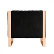 Manhattan Comfort Trillium Velvet Upholstered Accent Chair in Black