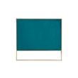 Manhattan Comfort Vector 3-Seat Velvet Upholstered Sofa in Aqua Blue