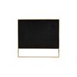 Manhattan Comfort Vector 3-Seat Velvet Upholstered Sofa in Black