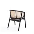 Manhattan Comfort Versailles Wood Accent Armchair in Black & Natural