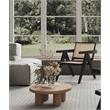 Manhattan Comfort Hamlet Solid Ash Wood Accent Chair in Black & Natural