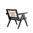 Manhattan Comfort Hamlet Solid Ash Wood Accent Chair in Black & Natural
