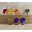 Manhattan Comfort Curl Fabric Accent Chair Set in Multi-Color (Set of 8)