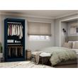 Manhattan Comfort Mulberry Double Hanging Wood Wardrobe Closet in Midnight Blue
