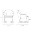 Origami Modern Geometric Blue Velvet Upholstered Stainless Steel Accent Chair