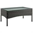 Manhattan Comfort Imperia 4-Piece Rattan Patio Conversation Set in Gray