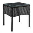 Manhattan Comfort Noli 3-Piece Rattan Patio Conversation Set in Gray/Cream