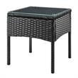 Manhattan Comfort Noli 3-Piece Rattan Patio Conversation Set in Gray