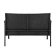 Manhattan Comfort Noli 4-Piece Rattan Patio Conversation Set in Gray/Cream