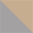 Manhattan Comfort Antibes 3-Piece Rattan Patio Conversation Set in Brown/Gray