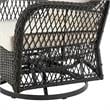Manhattan Comfort Fruttuo 3-Piece Rattan Patio Conversation Set in Gray/Cream