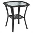Manhattan Comfort Fruttuo 3-Piece Rattan Patio Conversation Set in Gray