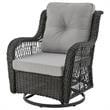 Manhattan Comfort Fruttuo 3-Piece Rattan Patio Conversation Set in Gray