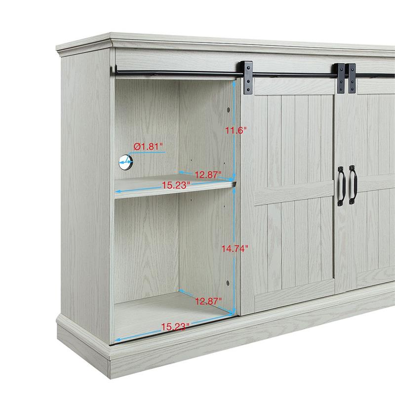 Manhattan Comfort Myrtle 2 Doors Wood TV Stand for TVs up to 56