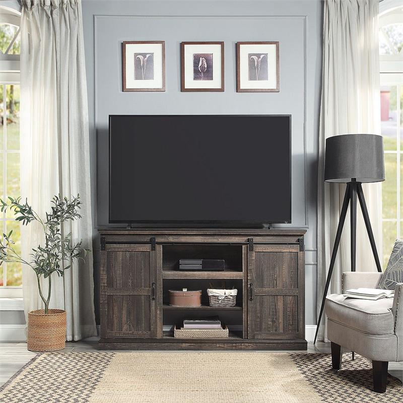 Manhattan Comfort Myrtle 2 Doors Wood TV Stand for TVs up to 56