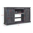 Manhattan Comfort Myrtle 2 Doors Wood TV Stand in Brown