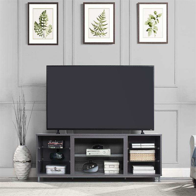 Manhattan Comfort Brighton Wood TV Stand for TVs up to 56