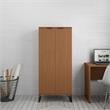 Lexington Contemporary Modern Bookcase with 4 Shelves in Maple Engineered Wood