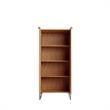 Lexington Contemporary Modern Bookcase with 4 Shelves in Maple Engineered Wood