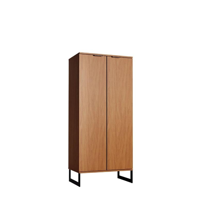 Lexington Contemporary Modern Bookcase with 4 Shelves in Maple Engineered Wood