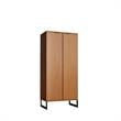 Lexington Contemporary Modern Bookcase with 4 Shelves in Maple Engineered Wood