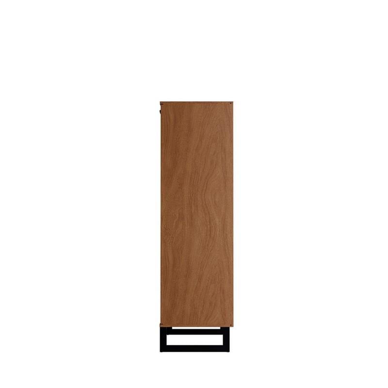 Lexington Contemporary Modern Bookcase with 4 Shelves in Maple Engineered Wood