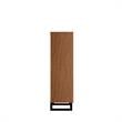 Lexington Contemporary Modern Bookcase with 4 Shelves in Maple Engineered Wood