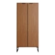 Lexington Contemporary Modern Bookcase with 4 Shelves in Maple Engineered Wood