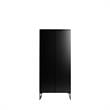 Lexington Contemporary Modern Bookcase with 4 Shelves in Black Engineered Wood