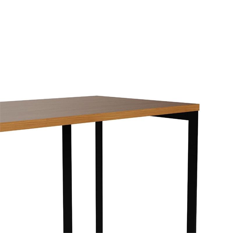 Lexington Contemporary Modern Desk with Metal Base in Maple Cream