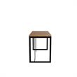 Lexington Contemporary Modern Desk with Metal Base in Maple Cream