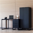 Lexington Contemporary Modern Desk Metal Base in Black Engineered Wood