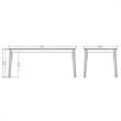Tudor Contemporary Modern Wood Rectangular Dining Table Black Engineered Wood